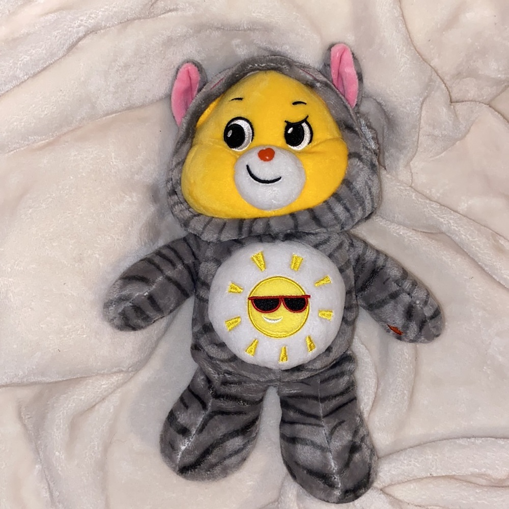 Care Bear stuffed animal Funshine Bear Cat suit Plush toy PLUSHIE TOY